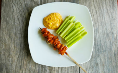 Keto Buffalo Chicken Skewers With Cheese Dipping Sauce | Low Carb Recipe