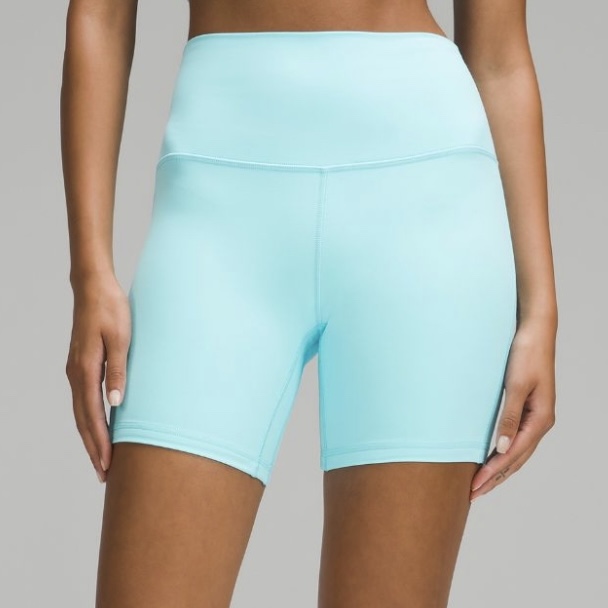 link to align shorts cyan blue