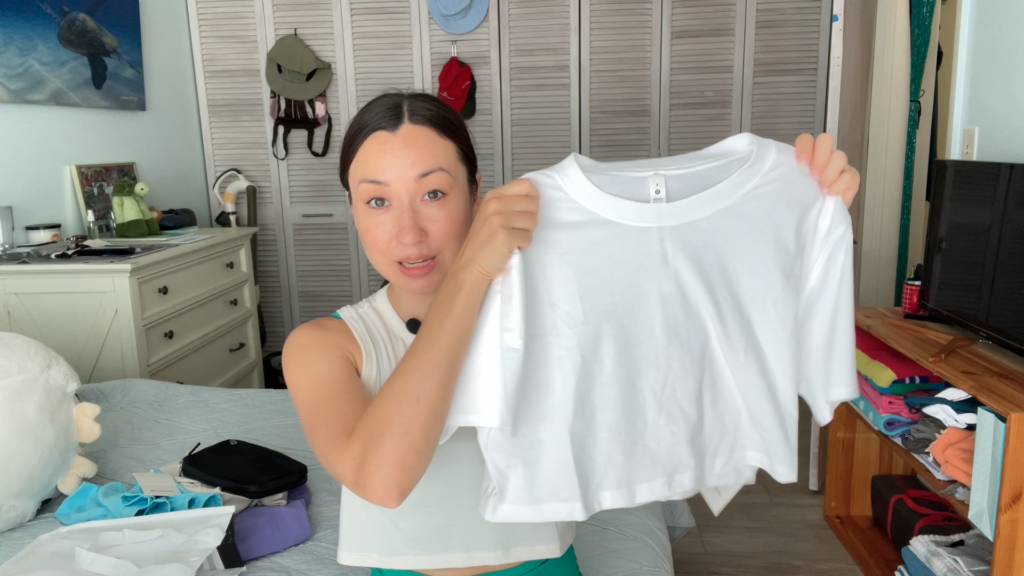 link to lululemon All Yours Cropped t-shirt in white